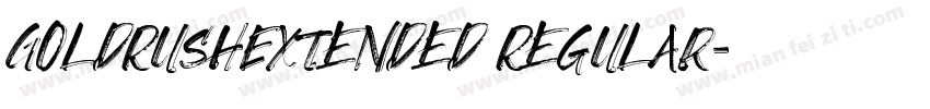 GoldRushExtended Regular字体转换